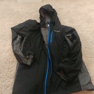 Like-new lined Columbia rain coat